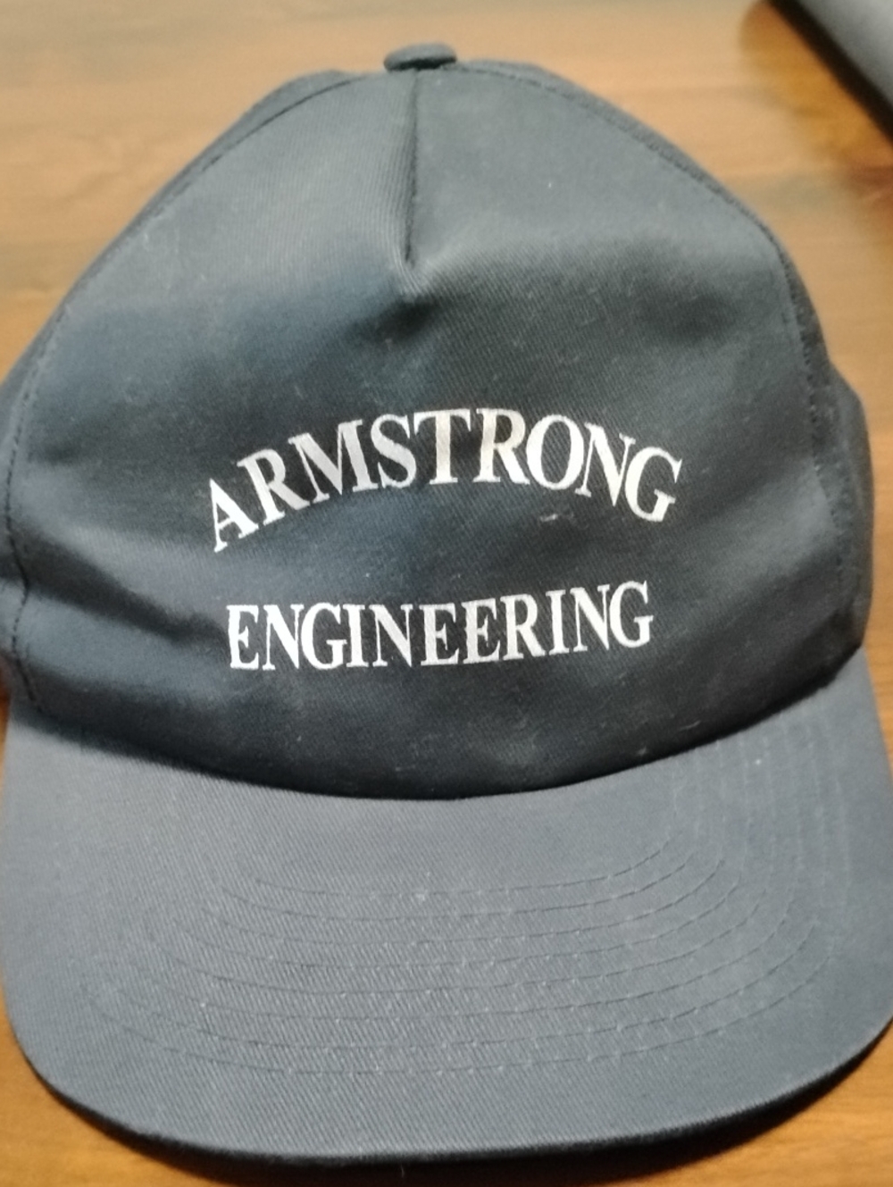 Black Embroidered Cotton Cap